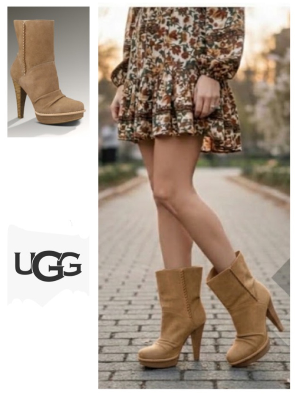 UGG Australia Bianka Suede Platform Boot (Style Number 1002067) (9)